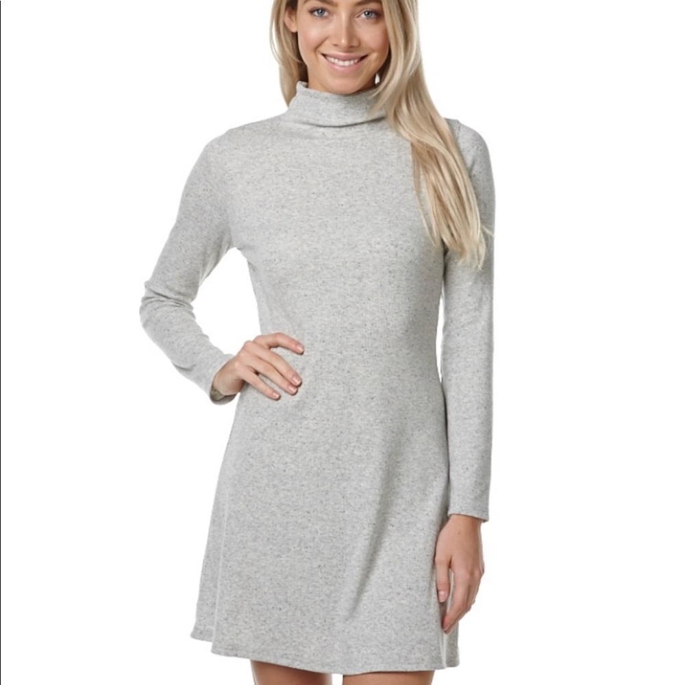 Mock neck dress